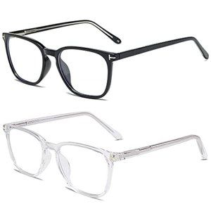 Blue Light Blocking Glasses 2pack Square Computer Glasses
